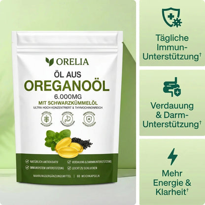 Orelia Öl aus Oreganoöl – Beutel mit den drei Kern-Vorteilen