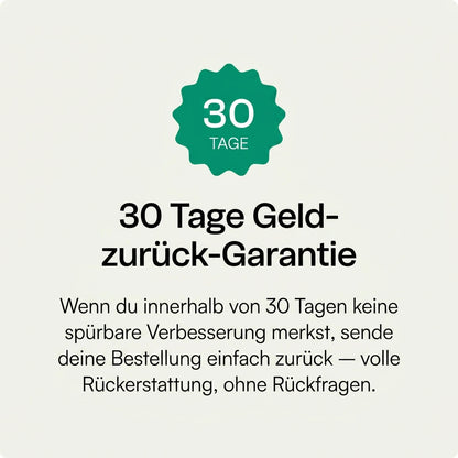 30 Tage Geld-zurück-Garantie