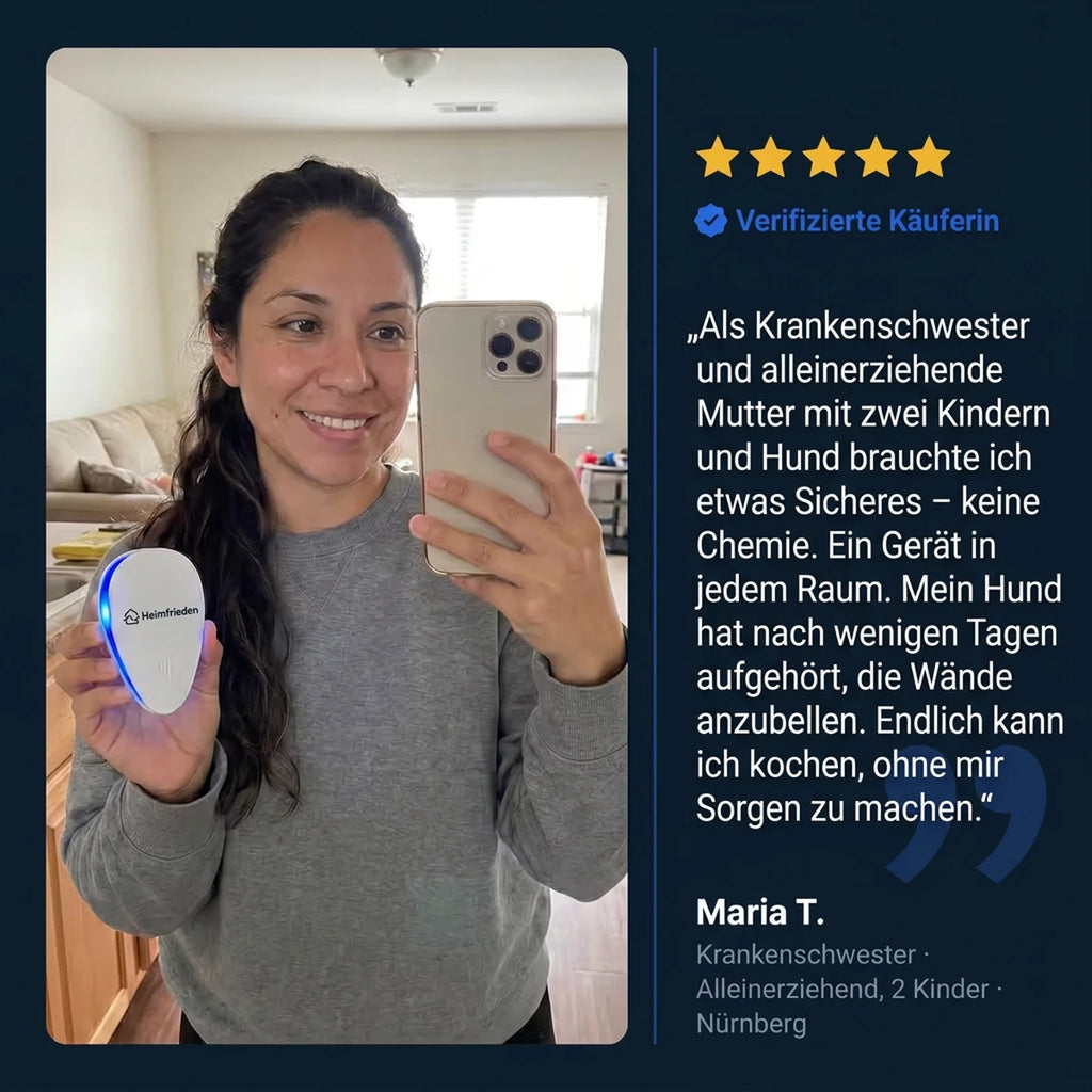 Bewertung Maria T. – sicher für Kinder und Hund