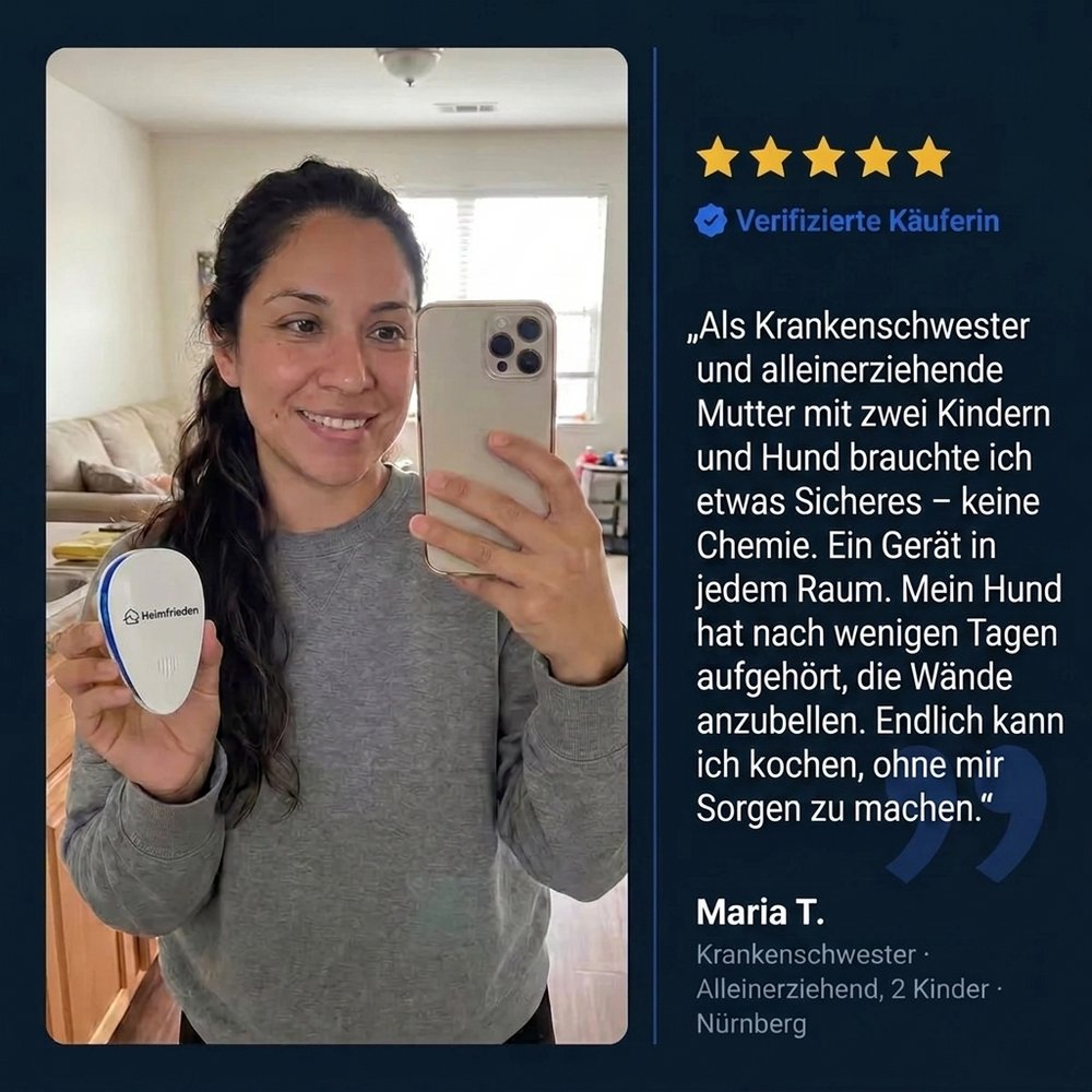 Bewertung Maria T. – sicher für Kinder und Hund